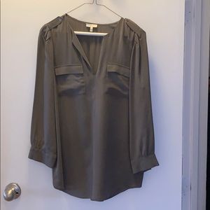 Joie 100% Silk Grey Blouse